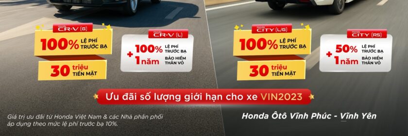 Chương trình khuyến mại Honda trong tháng 3 năm 2024