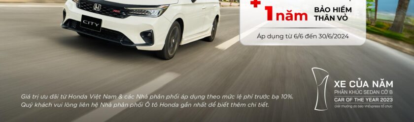 Chương trình khuyến mại của các dòng xe ô tô Honda trong tháng 6 năm 2024