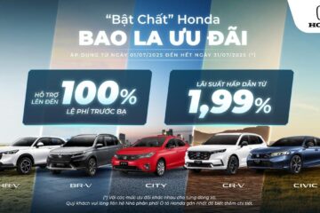 Chương trình khuyến mại của các dòng xe ô tô Honda tháng 7 năm 2025